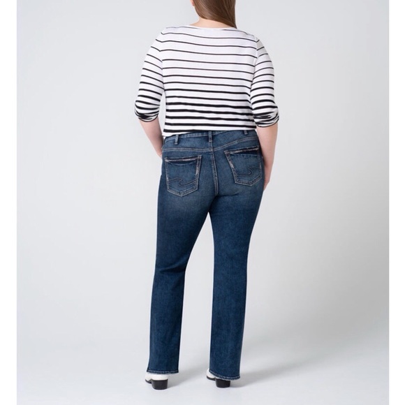 Silver Suki NWT Mid Rise Slim Bootcut Jeans Plus Size 24 x 31 - Picture 6 of 10